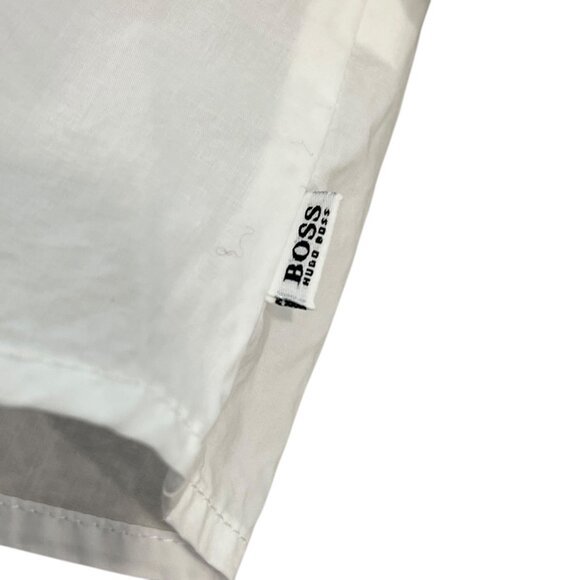 Hugo Boss Baby White Long-Sleeve Button-Up Shirt 100% Cotton 12M - Picture 4 of 6